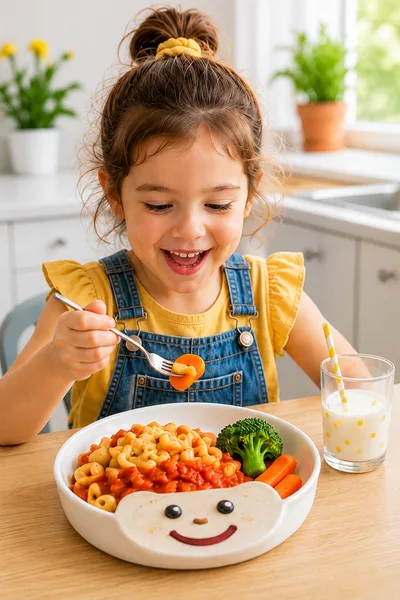Kid-Friendly Recipes Kid-friendly meal with healthy ingredients and fun presentation for children